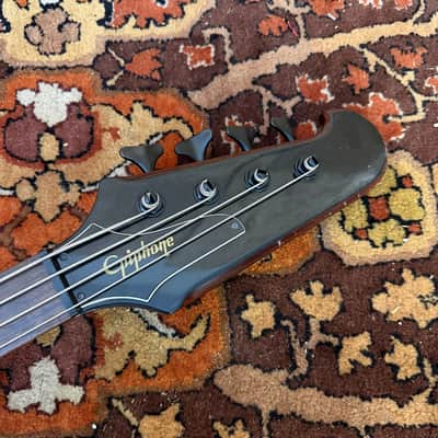 2001 Epiphone Thunderbird IV Brown Sunburst Korea Electric Bass Guitar image 6