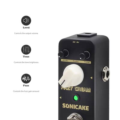 SONICAKE Fazy Cream True Bypass Vintage Fuzz Guitar Effects Pedal(U.S. domestic inventory) image 2