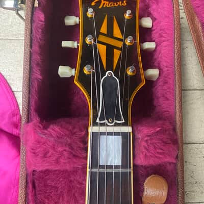 Mavis Tokai Les Paul Custom LC 1985 - GLOSS BLACK - w/Vintage GIBSON Brown Hardshell Case image 3