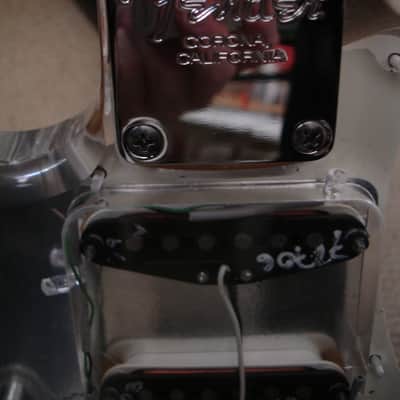 George Fedden Acrylic Body Stratocaster Guitar Fender Parts - LED's - RARE! image 10