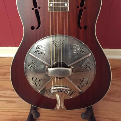 National M2 Resonator Guitar Mahogany M2 2010 Low gloss with chrome hardware image 2