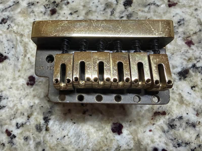 DiMarzio Brass Tremolo Bridge For Stratocaster by Gary Kahler 80s image 1