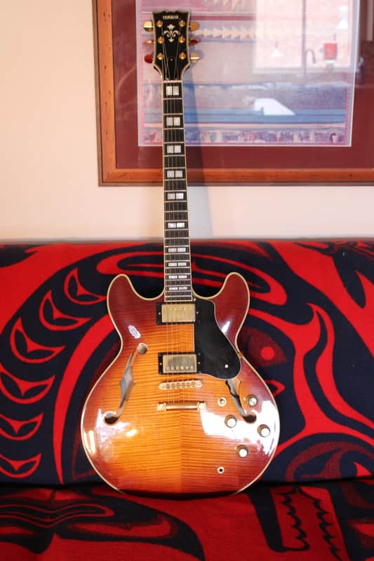 Yamaha Electric semi hollow body SA 2200 HQM001I - Tobacco Sunburst image 1