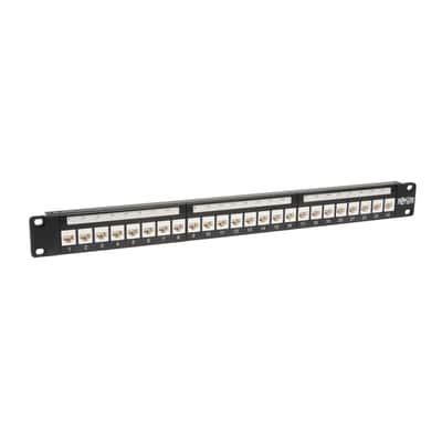 Tripp-Lite N250-024-LP 24-Port Cat6/Cat5 Low Profile Feed-Through Patch Panel image 1
