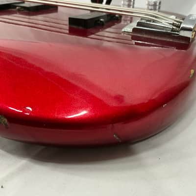 Kramer Striker 700ST Bass Guitar - Red MISSING NECK STRAP STUD image 15