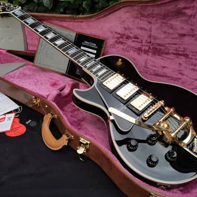Gibson Les Paul Custom 1957 Historic 3 Pick-Ups Bigsby Lefty 2019 Ebony LH Lefthand Black Beauty image 10