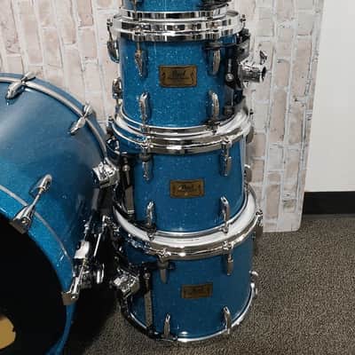 Pearl Masters studio birch 2000’s Ocean Blue Sparkle image 2