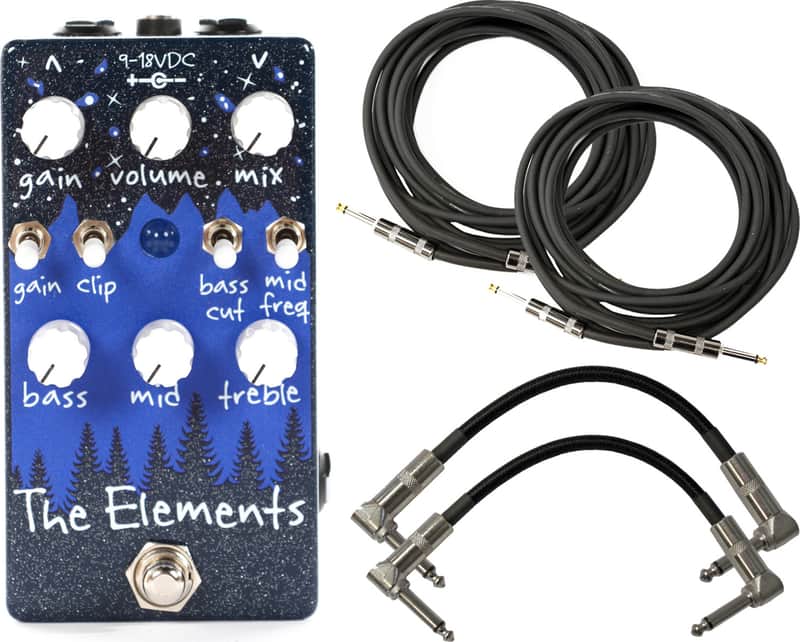 Dr. Scientist The Elements Distortion Fuzz Pedal (Wilderness) w/ 4 Free Cables image 1