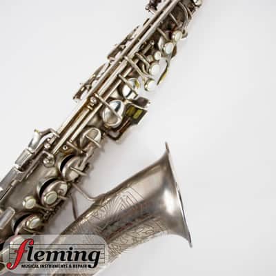 Conn New Wonder Transitional Alto Saxophone - Silver Plate, Gold Wash Bell, 1932 image 6