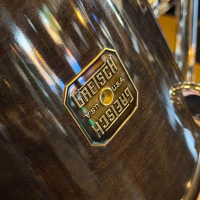 VINTAGE 1980's Gretsch Square Badge Factory Original Drum Set in Gloss Ebony - 16x22, 10x10, 10x12, 11x13, 16x16 image 2