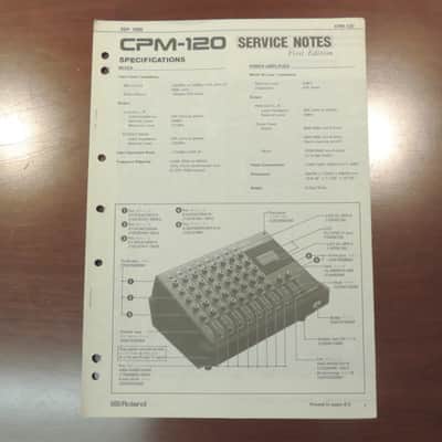 Roland CPM-120 Service Notes [Three Wave Music] image 1