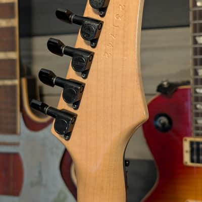 Hamer USA Diablo Electric Guitar Body Neck Project 1992 Pro Pink Paisley Metallic Refin image 12