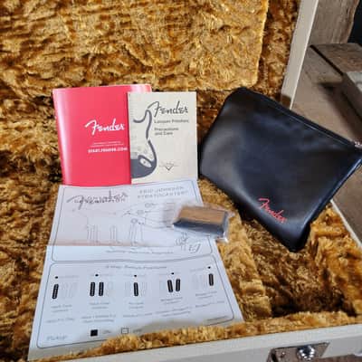 Fender Eric Johnson Thinline Stratocaster 2018 Sunburst Original Case & Paperwork - Sunburst image 25