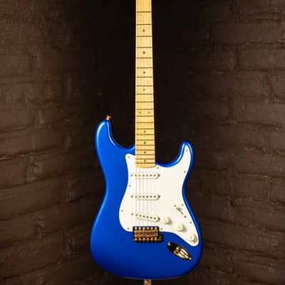 Fender Custom Shop Limited Edition 70th Anniversary Stratocaster NOS Aged Bright Sapphire Metallic image 1