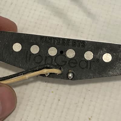 2000's Made in U.K. IronGear VTG 6TS Stratocaster White Single Coil Neck Guitar Pickup 5.60k image 6