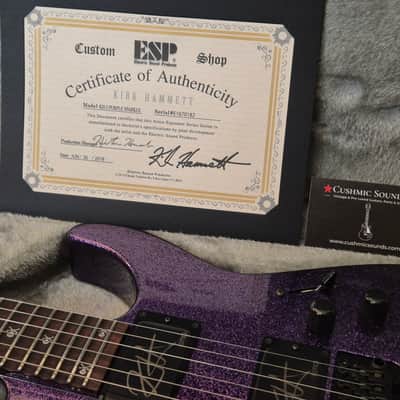 ESP Custom Shop KH-2 Kirk Hammett Signature 2018 - Purple Sparkle ☆VIDEO☆ image 15