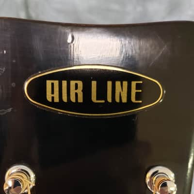 1975 Air Line Adjustable Bridge Dreadnought Flat Top Western Guitar Original Soft Shell Case image 6