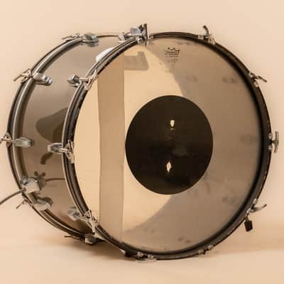 1970s Ludwig Vistalite Bass Drum in Smoke - 14x22 image 2