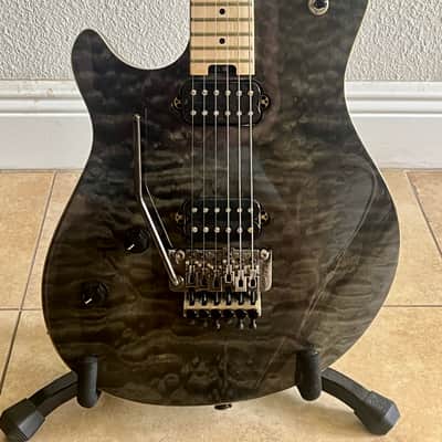 EVH Wolfgang WG Standard Quilted Maple Left-Handed Electric Guitar - Transparent Black w/ Gig Bag image 1