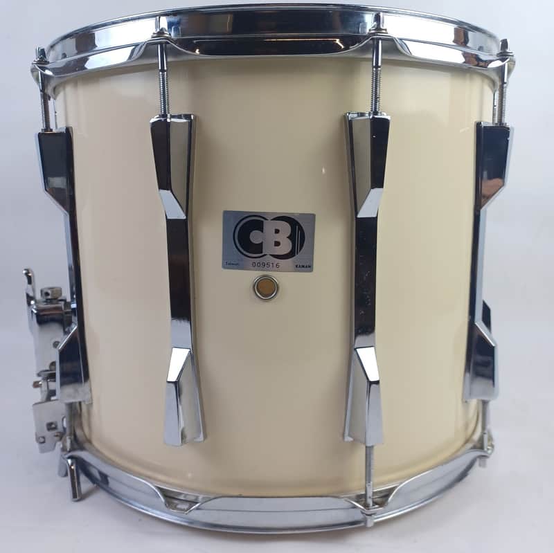 CB Drums 12x14"10Lug CB700 Marching Parade Snare Drum Piano White Wrap 8Pl Kaman image 1