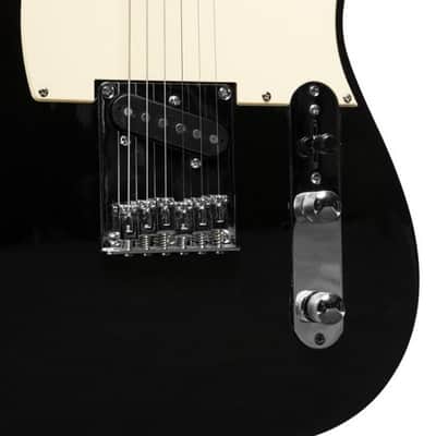 Stagg "T" Series Standard Electric Guitar, Gloss Black, Made in Korea image 4