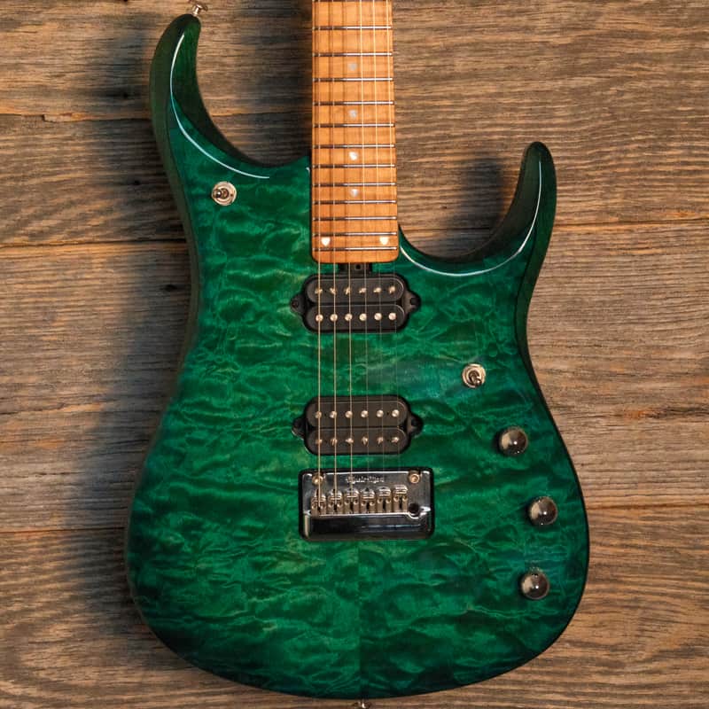 Used Ernie Ball Music Man BFR JP-15 - Teal Quilt Burst w/OHSC image 1