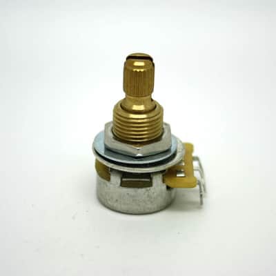 PREMIUM CTS SPLIT SHAFT 500K AUDIO LOGARITHMIC MINI POT POTENTIOMETER image 1