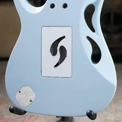 Ibanez PIA3761C Steve Vai Signature Electric Guitar - Blue Powder with Hardshell Case image 9