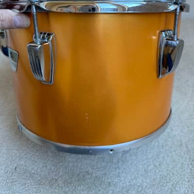 Ludwig Vintage 70s 80s Concert Tom Drum - 12” x 8” 70s - Gold Silk image 2