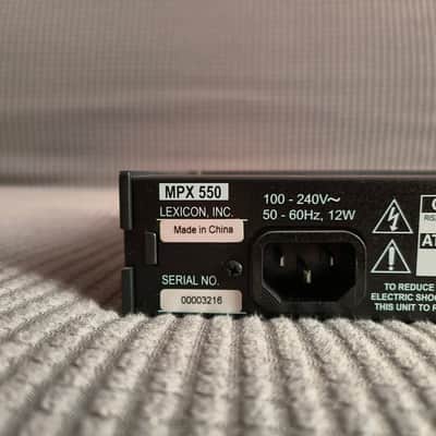 Lexicon MPX550-USA- black-100% Quality sound Garantito image 9