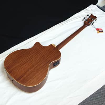 DEAN Exotica Supreme acoustic electric 4-string Cutaway BASS guitar NEW w/ Case image 6