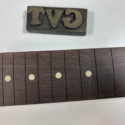General Vintage Tone NOS Dalbergia Nigra electric guitar neck for T style ( Brazilian Rosewood ) Slab board full finished - Nitro image 19