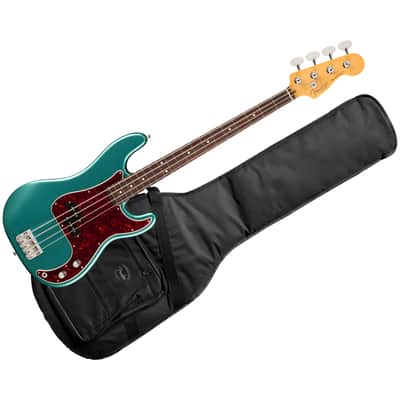 American Professional Classic Precision Bass Split Single RW Faded Sherwood Green Metallic + Housse Fender image 1