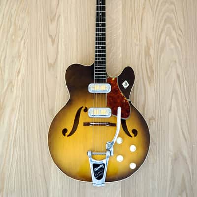 1961 Harmony H74 Meteor Neo Cutaway Vintage Guitar Near Mint DeArmond Gold Foil Pickups w/ohc image 2