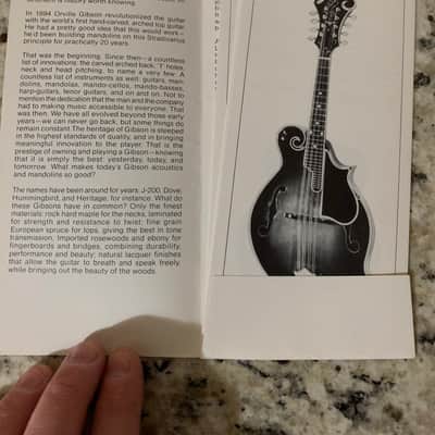 Gibson Acoustic Pre Owners Manual 1981 Dove Hummingbird J 200 image 2