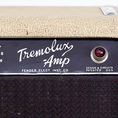 1962 Fender Tremolux Brown Panel Pre-CBS Blonde Piggyback Tube Amp 2x10 w/ Altec 425-8A image 4