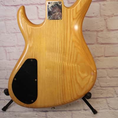 Vintage 1980s Carlo Robelli 4 String Bass- Solid Ash Body w/ Humbucker image 6