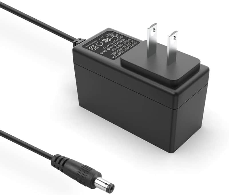 Guitar Pedal Power Supply, 9V DC 1A, BOSS PSA Adapter DC 9V Power Supply Cord for Guitar Affect Pedals Keyboard Pedalboard and More Required 9 Volt 1000mA 800mA 500mA - 【Tip Center Negative】 6.6FT image 1