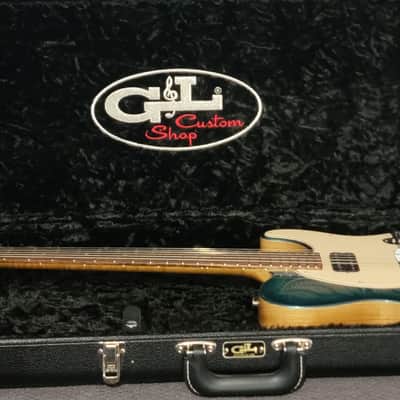 G&L Custom Shop ASAT Bluesboy 2024 - Emerald Blue Paisley image 17