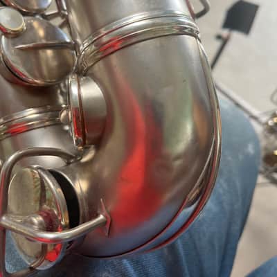 Vintage York Alto Saxophone 1920’s Silver plated image 7
