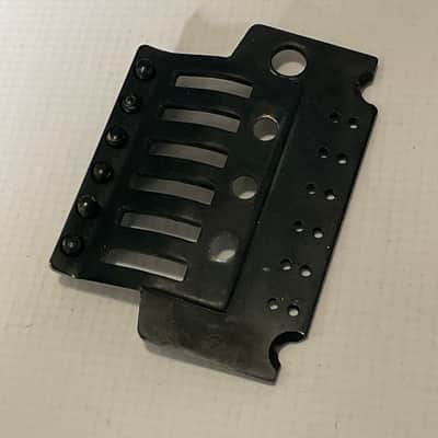 2000's Japan Jackson Licensed JT-580LP Floyd Rose Tremolo Bridge Black Base Plate image 6
