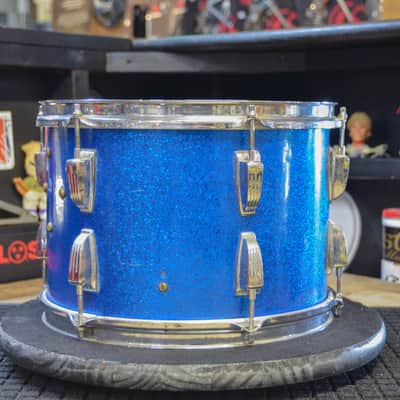 USED Ludwig 4pc Drum Kit - Transition Badge, "Blue Sparkle" image 18