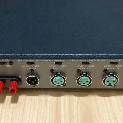 Shure M267 Mixer Mic Preamp Color Piece Limiter Like Level Lock image 2