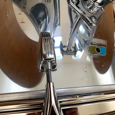 Ludwig 6 Piece Drum Set Chrome over Maple Shells Vintage Chrome O Wood late 70's Power Toms image 6