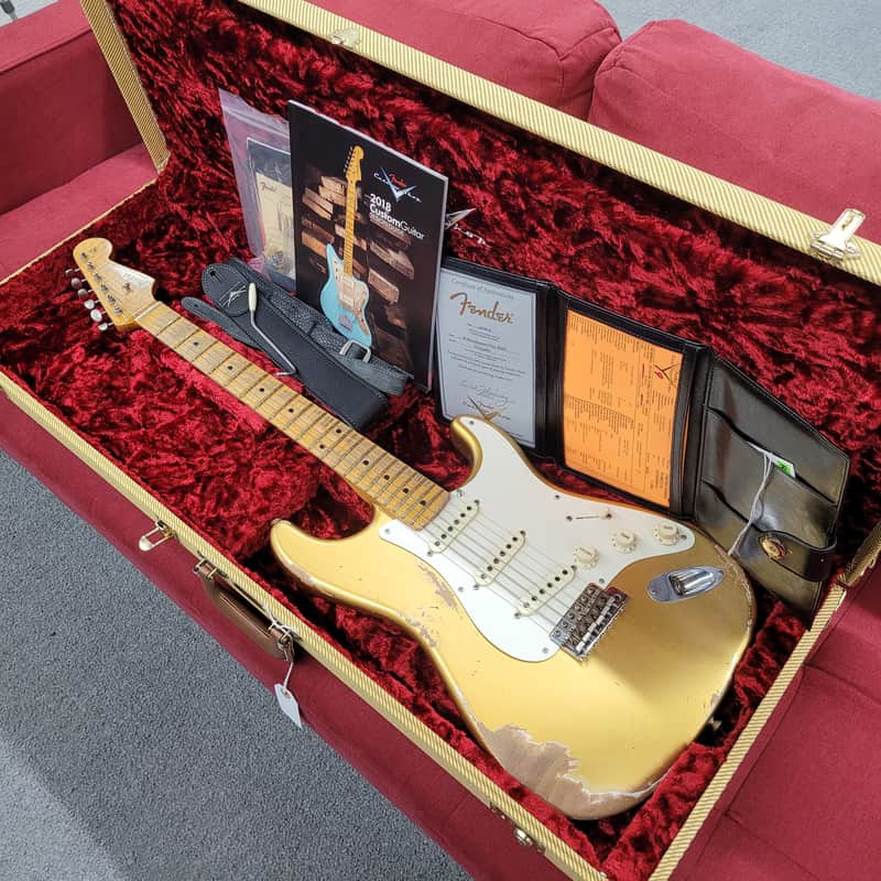 Fender Custom Shop '58 Stratocaster Heavy Relic 2018 - HLE Gold image 1
