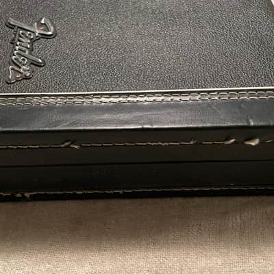 Vintage 1970’s Fender USA Mustang Guitar Case Black Exterior w Maroon Interior Fits Tele Strat image 10