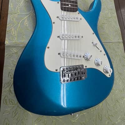 Assassin Stratocaster style electric guitar. - Blue Sparkle. image 6