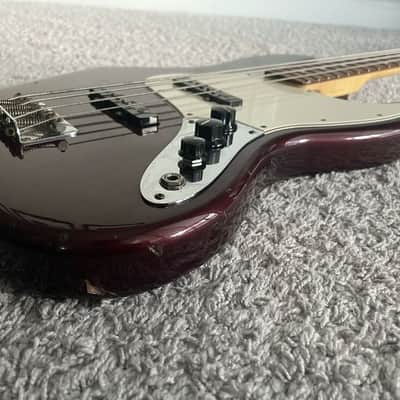 Fender Standard Jazz Bass 2005 MIM Midnight Wine Rosewood 4-String Bass Guitar image 4