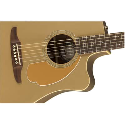 Fender Redondo Player Acoustic Electric Guitar, Walnut Fingerboard, Bronze Satin image 6