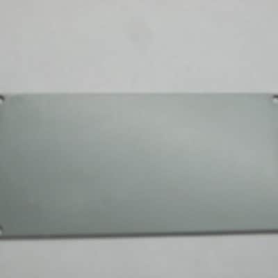 lite use Boss Bottom Plate for compact (regular) size) pedal (NO label, NO rubber padding, NO cut out for power jack, NO screws) metal, gray finish on both sides, from 2011, from Taiwan made Boss pedal - but can fit Japan made pedal (NO other items) image 6